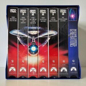 Star Trek The Original Series Movies 1-6, ST: TNG Generations VHS Box Set